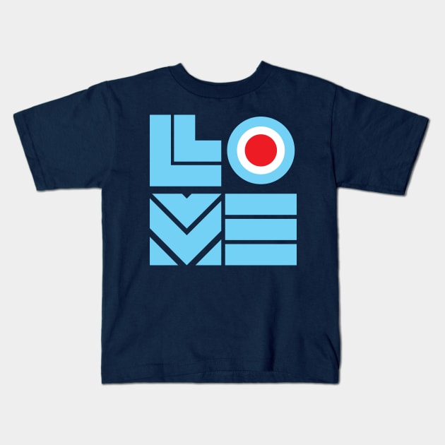 Love Me Modernist Kids T-Shirt by modernistdesign